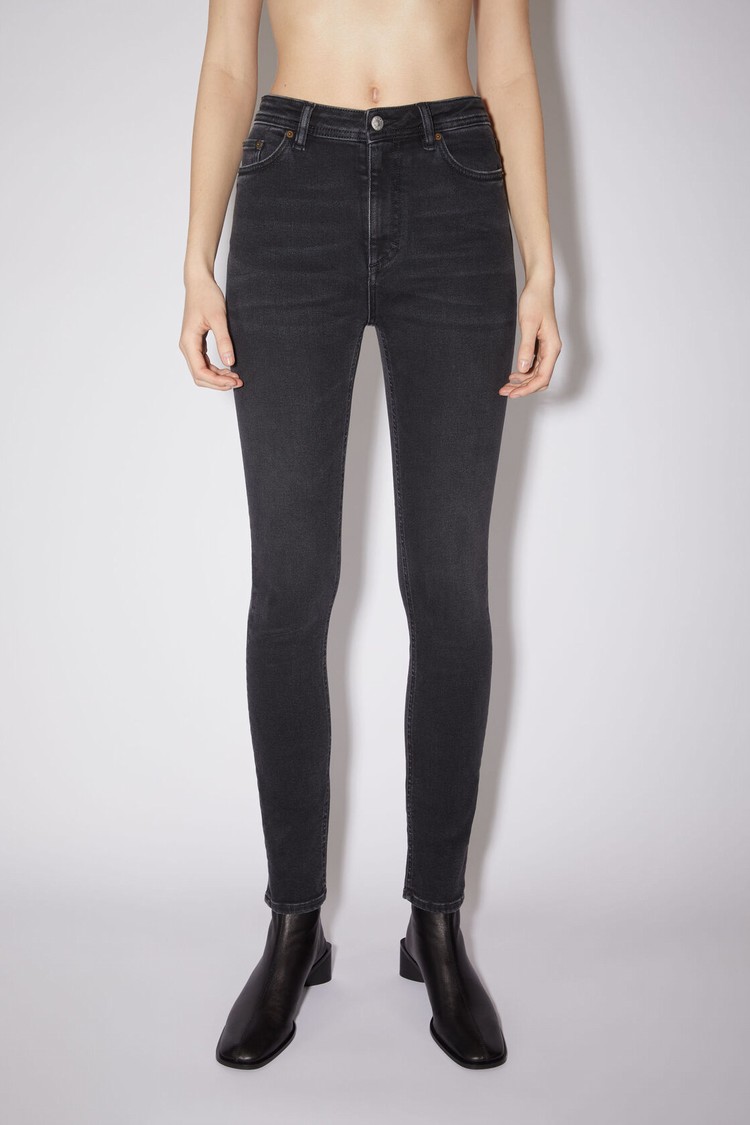 Black Acne Studios Skinny Fit - Peg Women\'s Jeans | NIXD-65704