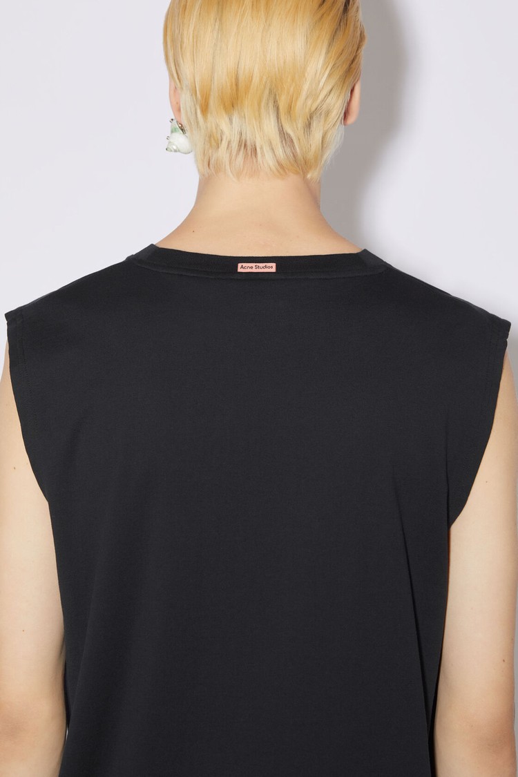 Black Acne Studios Sleeveless Men's T Shirts | PQKR-94785