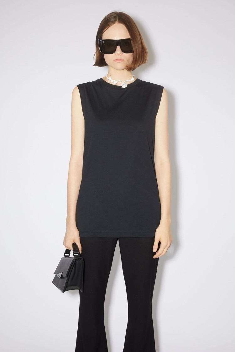 Black Acne Studios Sleeveless Women\'s T Shirts | TKVY-14750