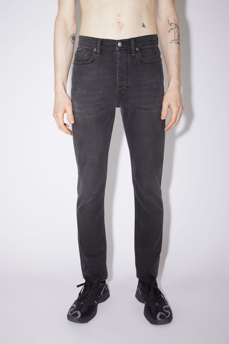 Black Acne Studios Slim Fit - River Men\'s Jeans | YDBS-85962