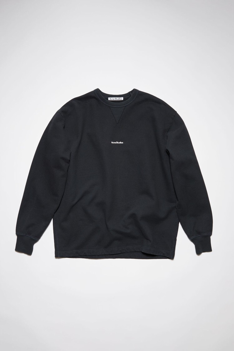 Black Acne Studios Stamp Logo Men's Sweatshirts | BGMW-47251