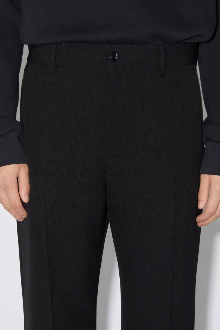 Black Acne Studios Tailored Men's Trousers | DETH-90846