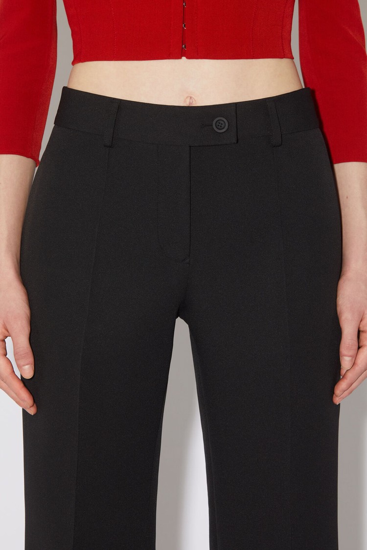 Black Acne Studios Tailored Women's Trousers | IZXD-06451