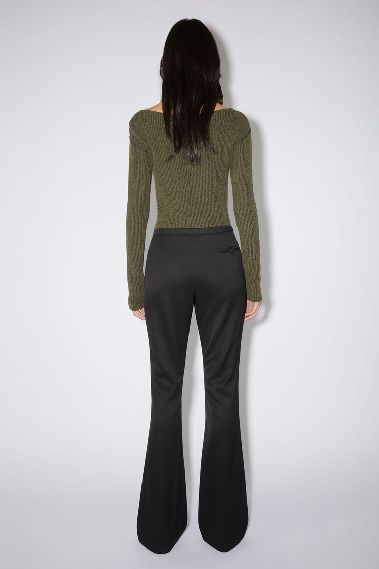 Black Acne Studios Tailored Women's Trousers | TLEM-54720