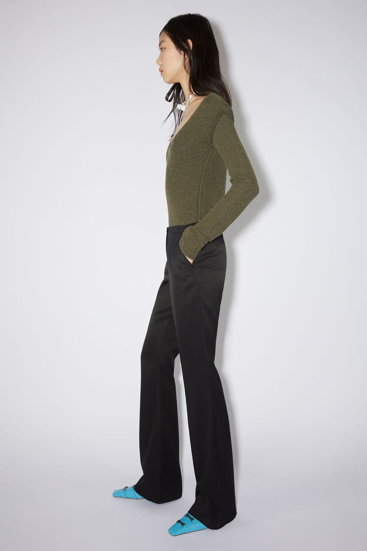 Black Acne Studios Tailored Women's Trousers | TLEM-54720