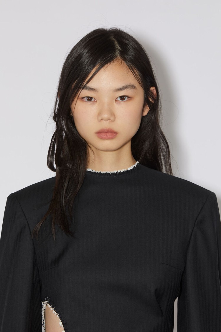 Black Acne Studios Tailored Wool Women's Dress | JGLW-67013