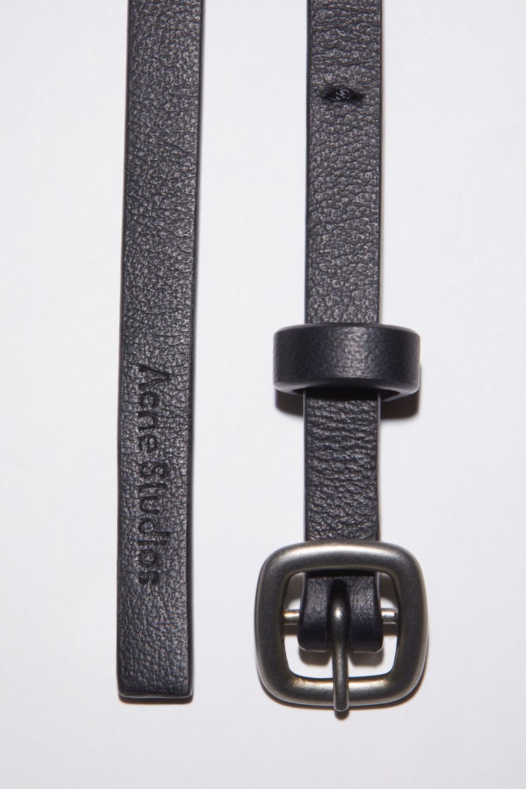 Black Acne Studios Thin Buckle Belts | OSZK-59046