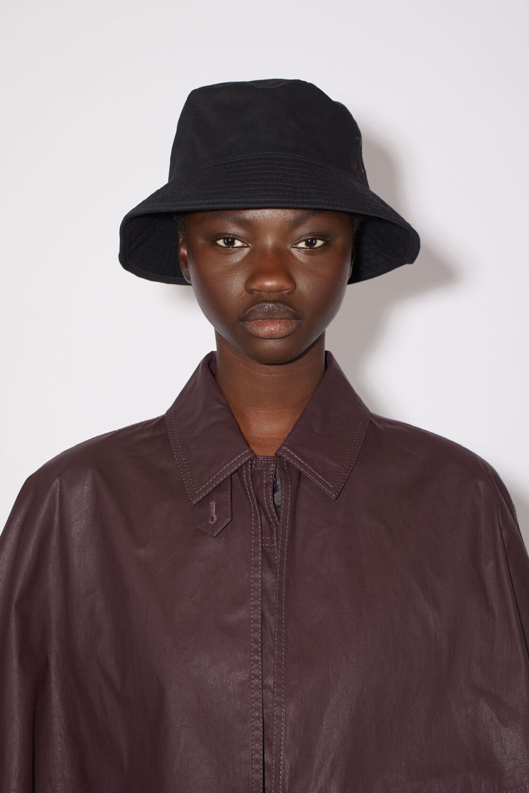 Black Acne Studios Twill Bucket Hats | AEHQ-43901