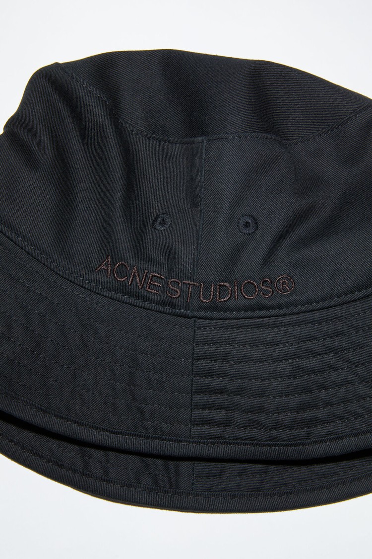 Black Acne Studios Twill Bucket Hats | AEHQ-43901