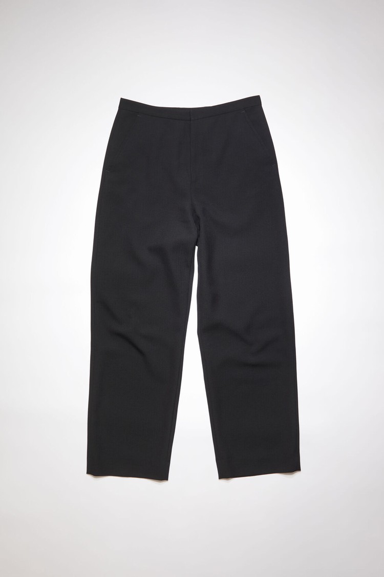 Black Acne Studios Wool Blend Men's Trousers | OLFA-67140