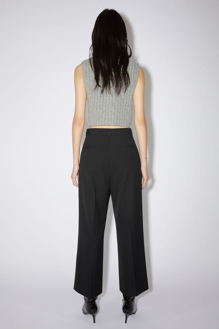 Black Acne Studios Wool Blend Women's Trousers | XRKN-47382