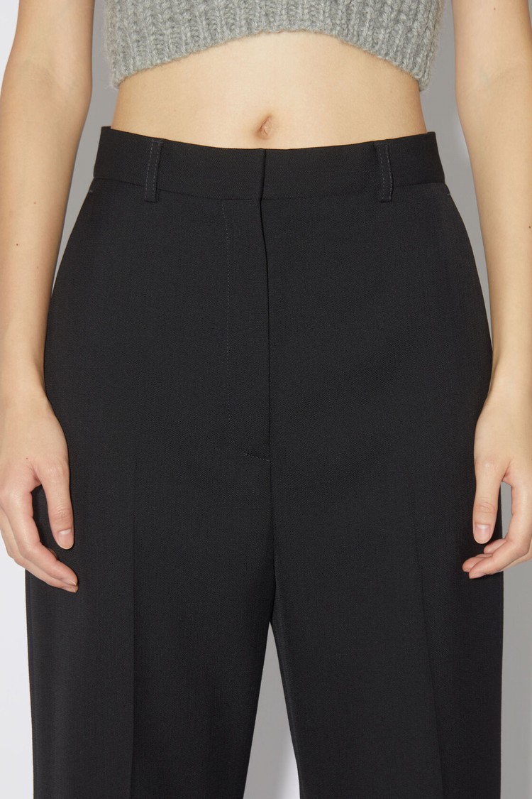 Black Acne Studios Wool Blend Women's Trousers | XRKN-47382