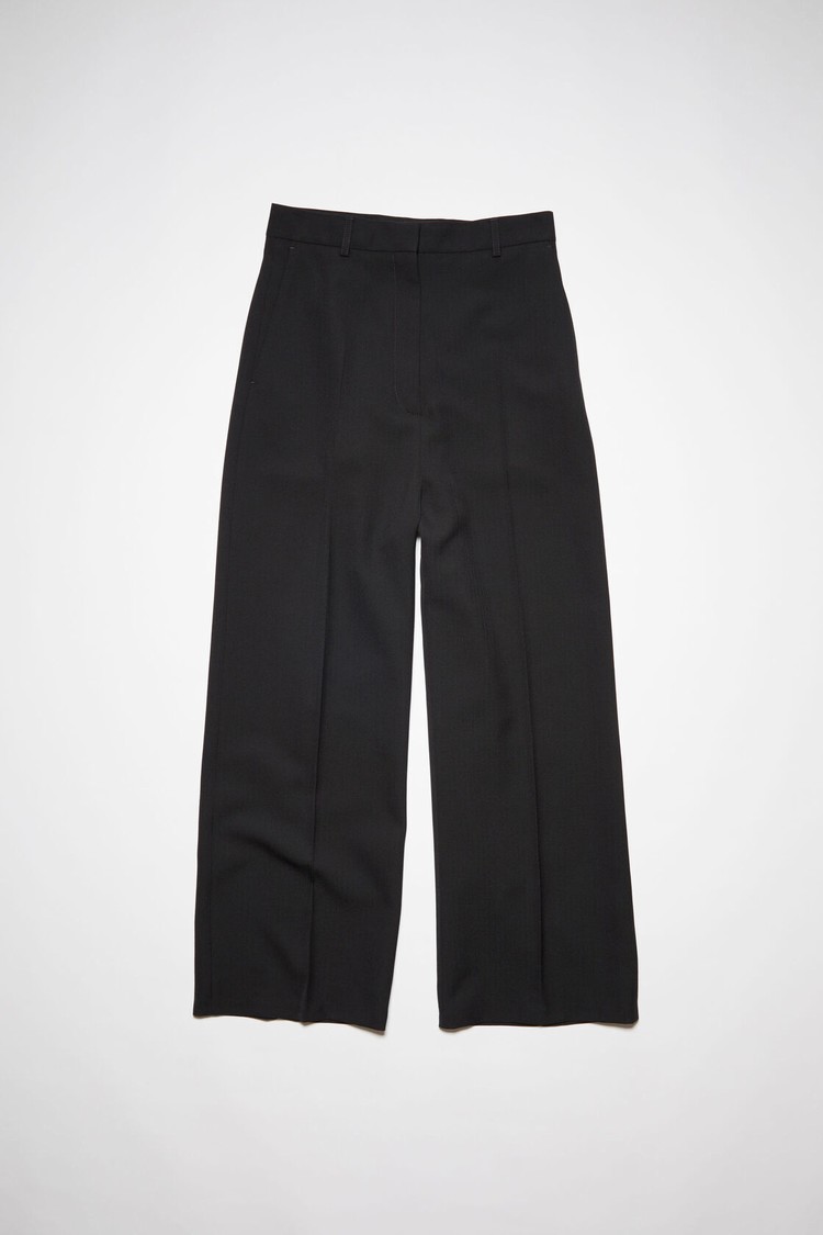 Black Acne Studios Wool Blend Women's Trousers | XRKN-47382