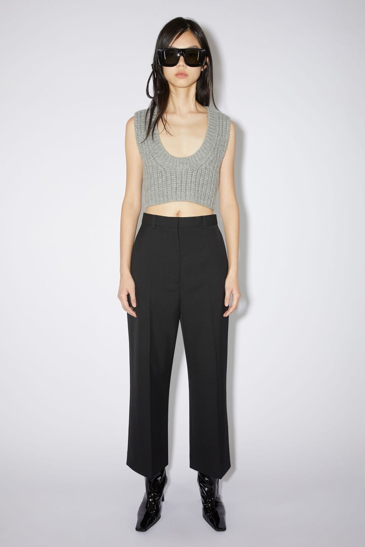 Black Acne Studios Wool Blend Women\'s Trousers | XRKN-47382