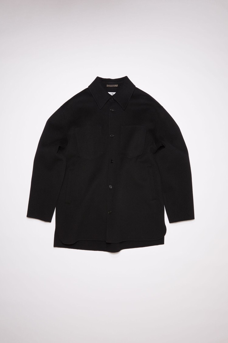 Black Acne Studios Wool Men's Jackets | QYSW-72394