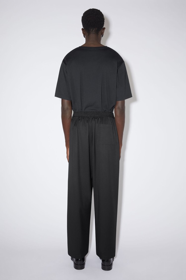 Black Acne Studios Wool Men's Trousers | RDJY-86319