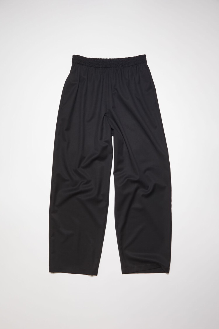 Black Acne Studios Wool Men's Trousers | RDJY-86319