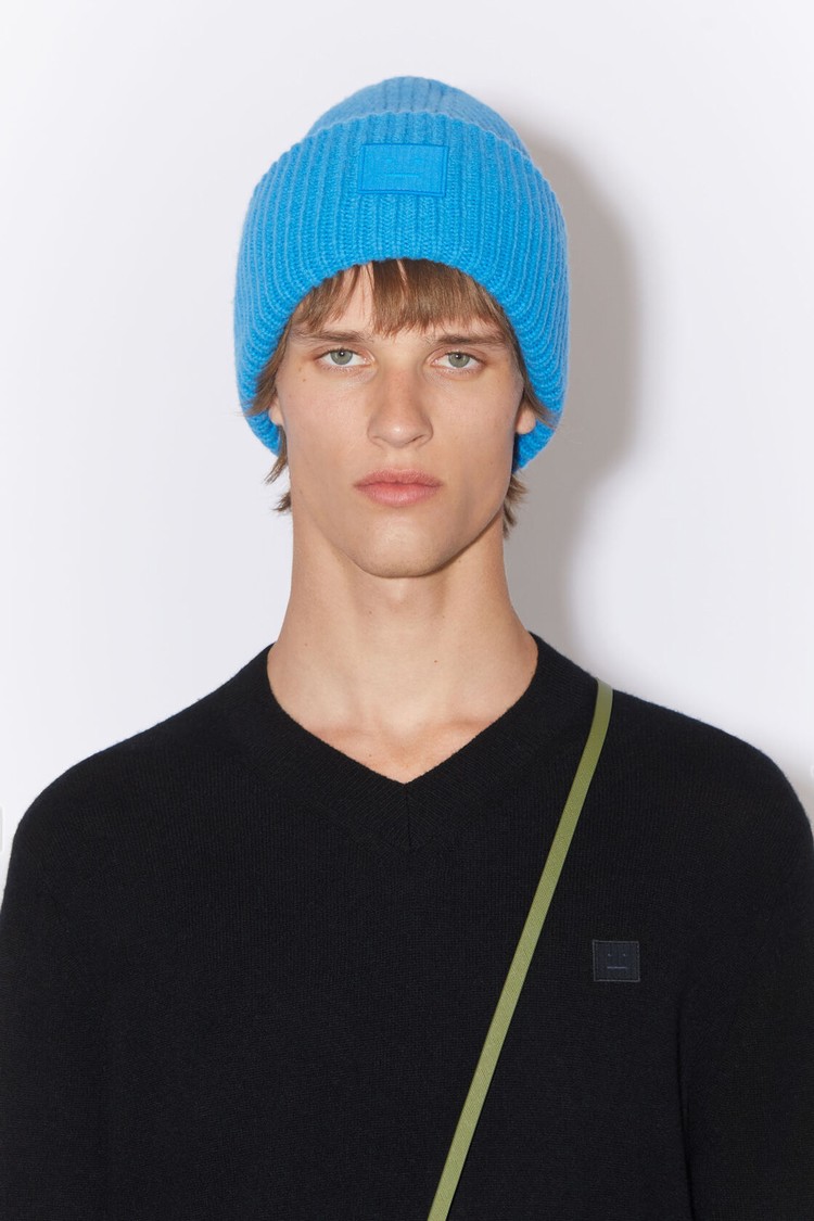 Black Acne Studios Wool V-neck Men's Knitwear | NJMB-93872