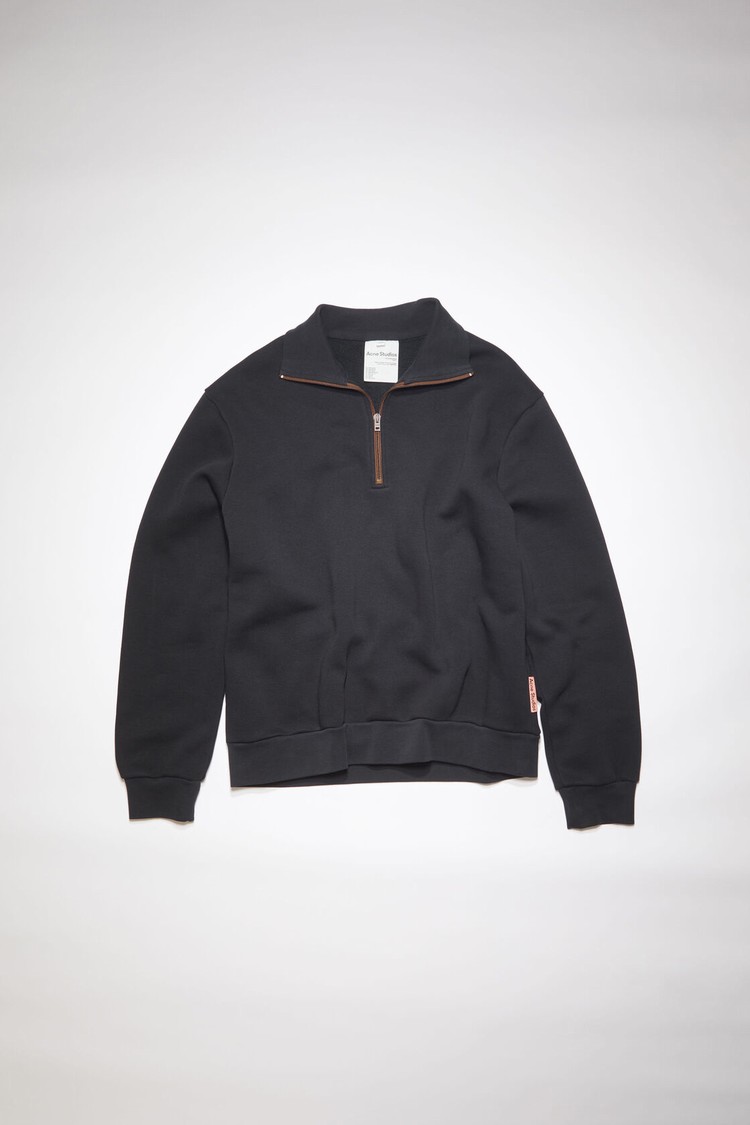 Black Acne Studios Zippered Men's Sweatshirts | NMGA-03496