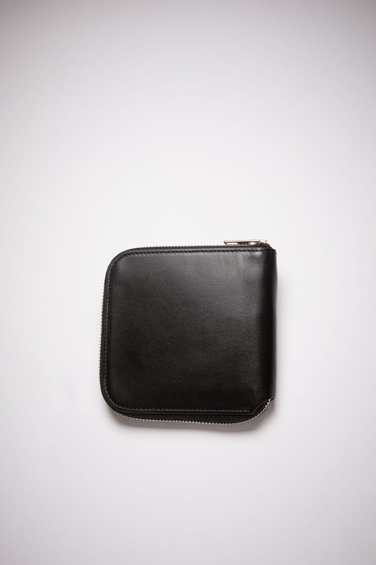 Black Acne Studios Zippered Wallet | GEBA-87610