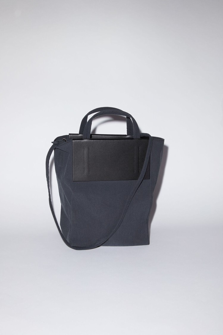 Black / Black Acne Studios Papery Nylon Tote Bag | IVBR-71863