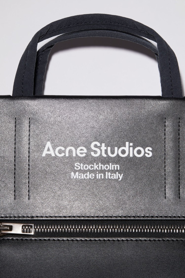 Black / Black Acne Studios Papery Nylon Tote Bag | IVBR-71863