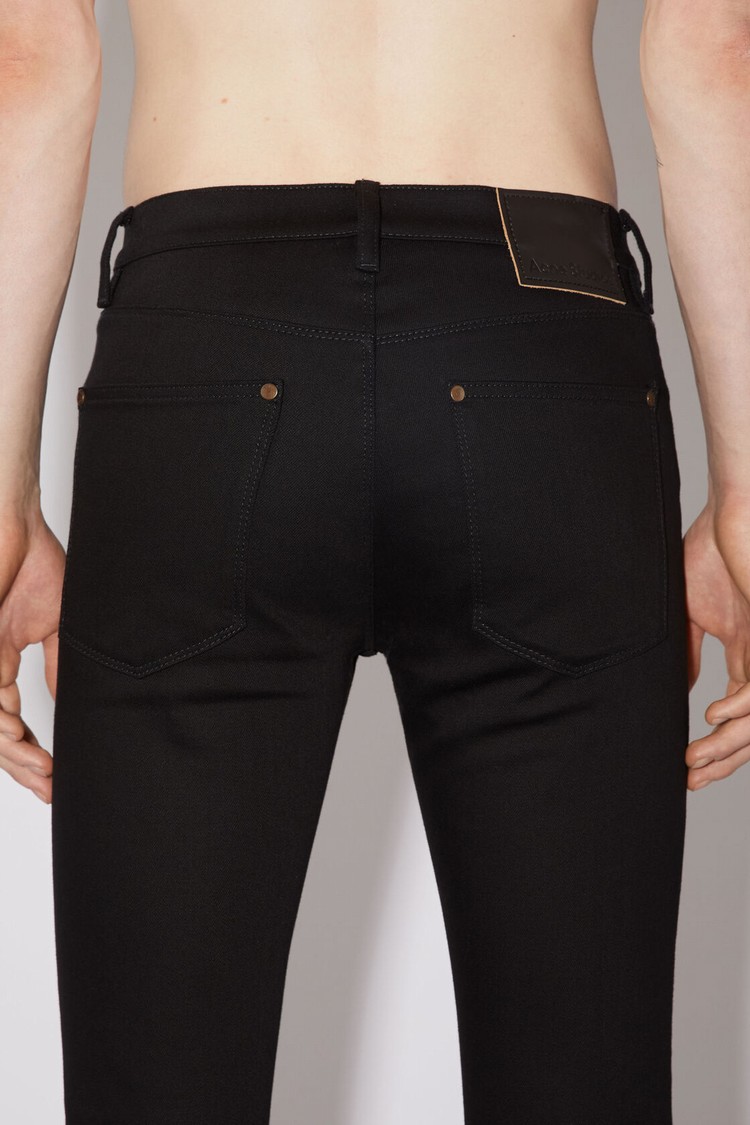 Black / Black Acne Studios Slim Fit - Max Men's Jeans | GTXS-91284