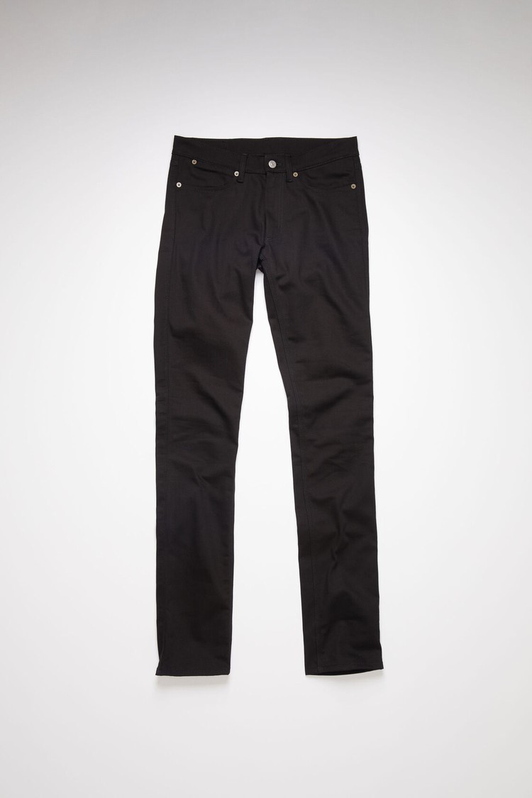 Black / Black Acne Studios Slim Fit - Max Men's Jeans | GTXS-91284