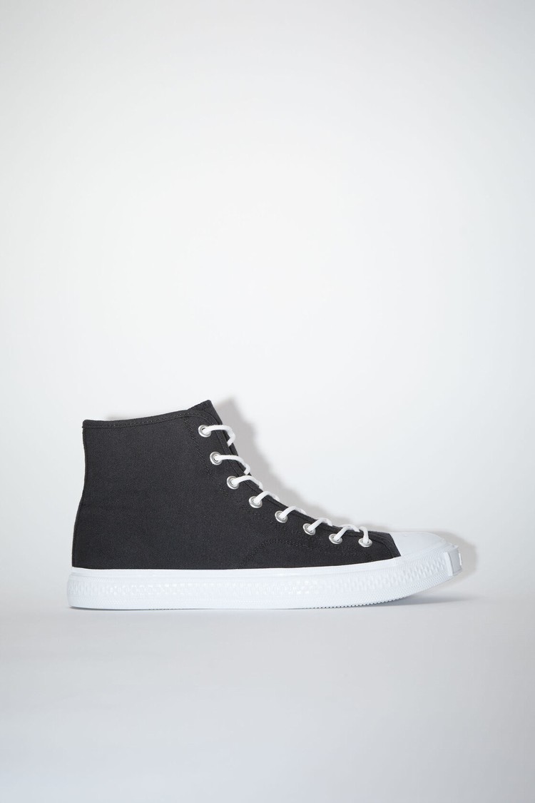 Black / White Acne Studios High Top Men\'s Sneakers | BCEX-53214