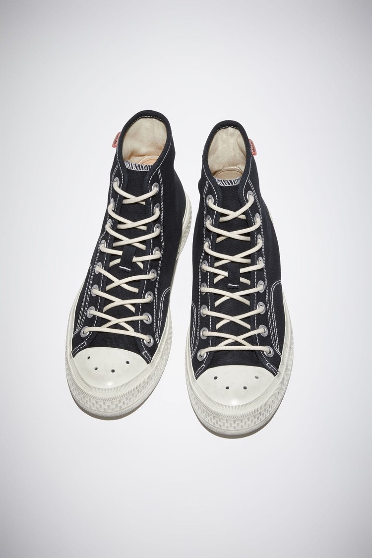 Black / White Acne Studios High Top Women's Sneakers | FSHR-30912