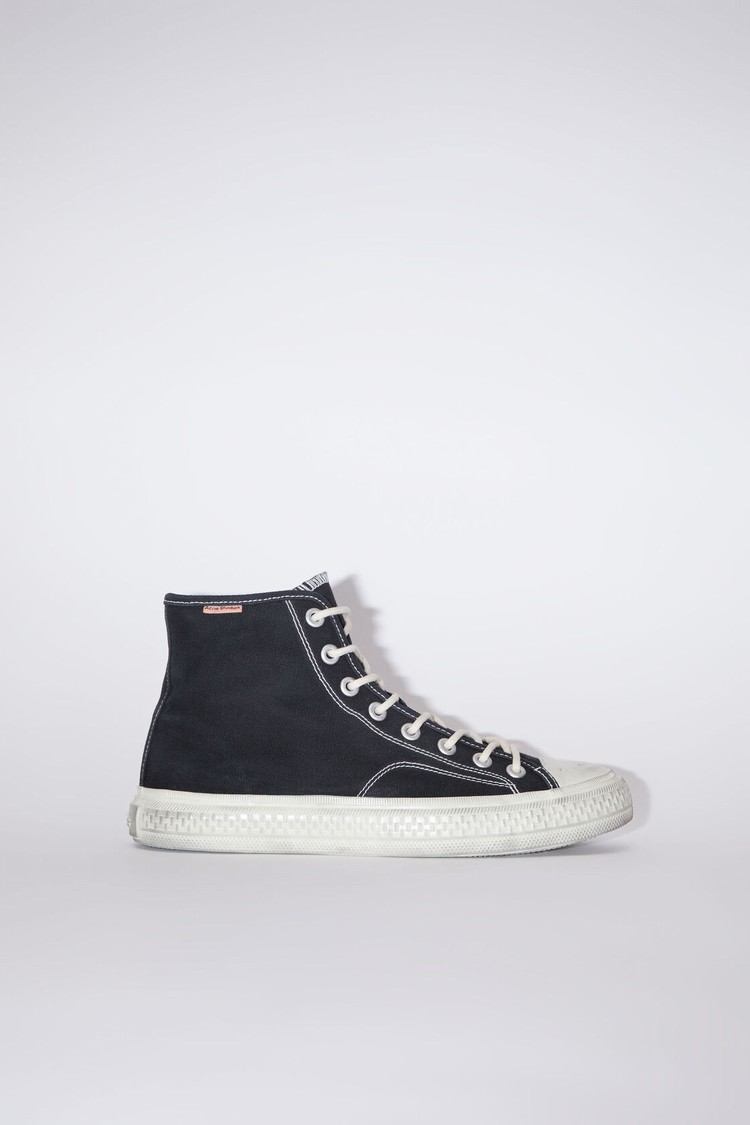 Black / White Acne Studios High Top Women\'s Sneakers | FSHR-30912