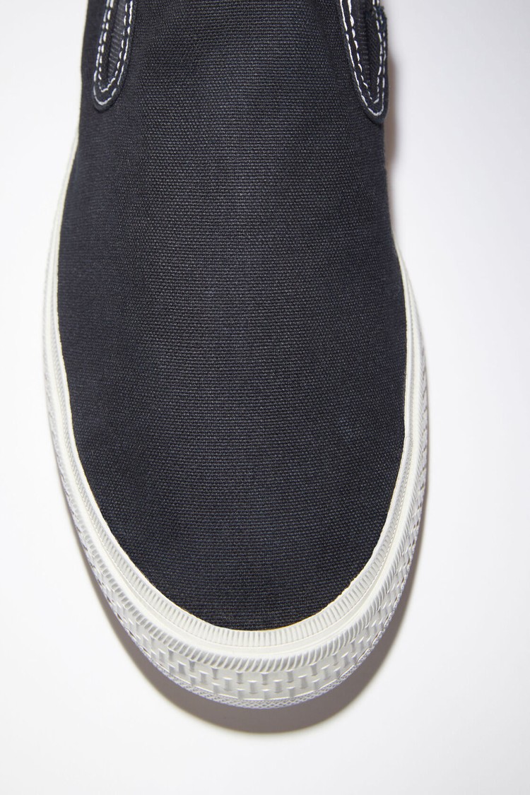 Black / White Acne Studios Slip On Men's Sneakers | UVKN-98064