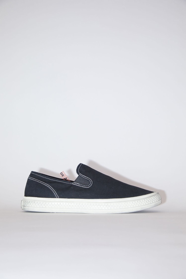 Black / White Acne Studios Slip On Men\'s Sneakers | UVKN-98064