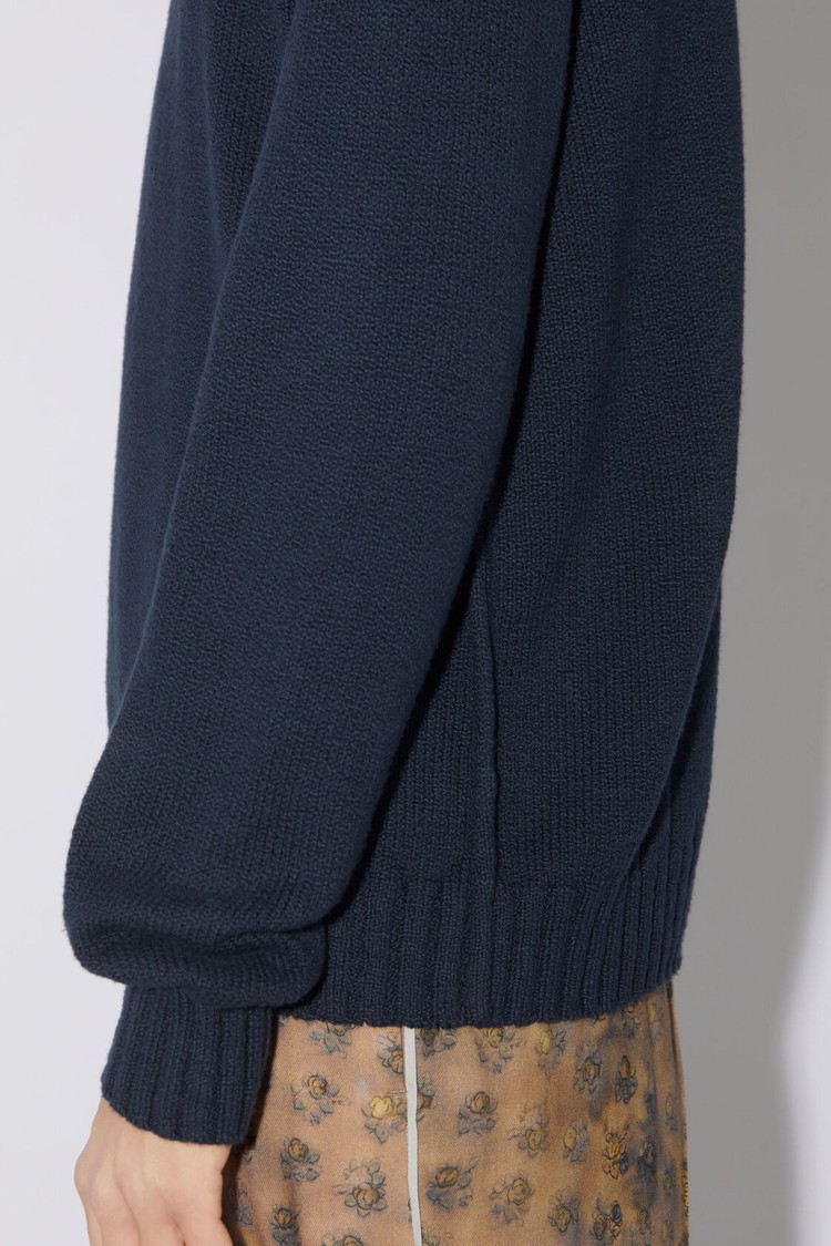 Blue Acne Studios Crew Neck Jumper Men's Knitwear | DMRJ-47920