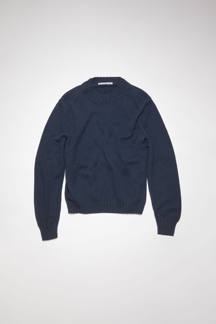 Blue Acne Studios Crew Neck Jumper Men's Knitwear | DMRJ-47920