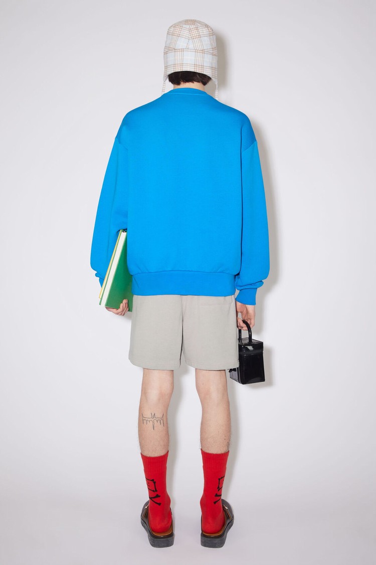 Blue Acne Studios Crew Neck Men's Sweatshirts | PWAR-62047