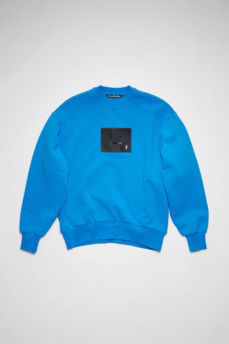 Blue Acne Studios Crew Neck Men's Sweatshirts | PWAR-62047