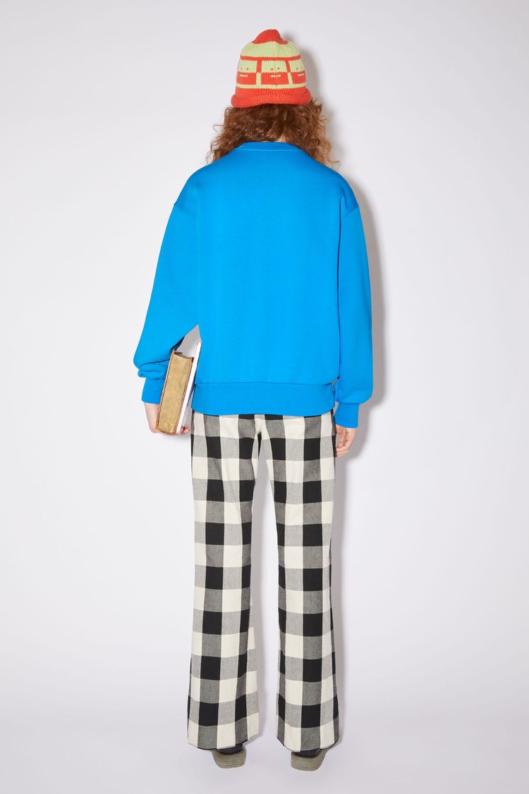 Blue Acne Studios Crew Neck Women's Sweatshirts | SYTQ-13087