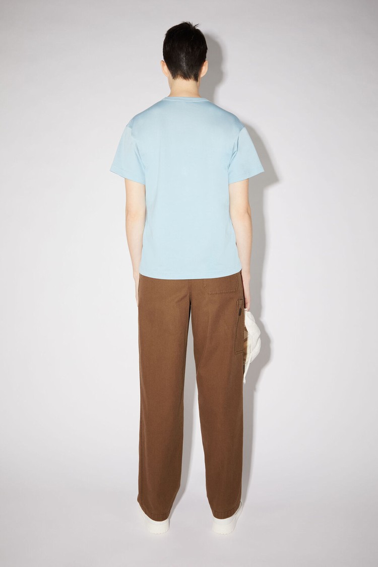 Blue Acne Studios Crew Neck Women's T Shirts | UGJX-91738