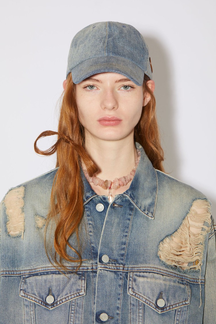 Blue Acne Studios Denim Caps | CFNL-76512