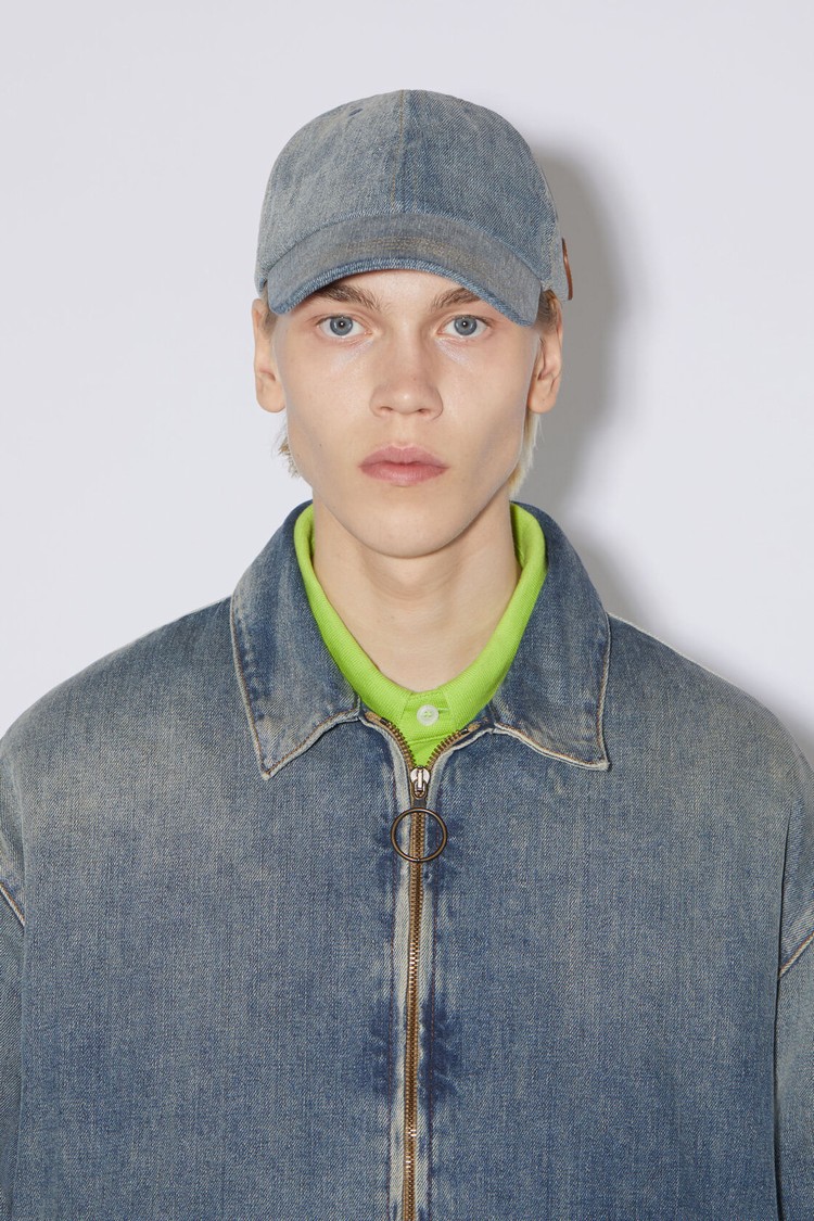 Blue Acne Studios Denim Caps | CFNL-76512