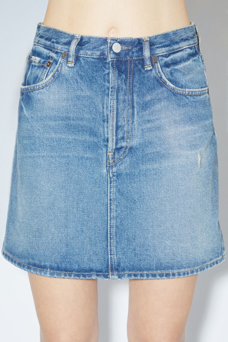 Blue Acne Studios Denim Mini Women's Skirts | HSGK-91430