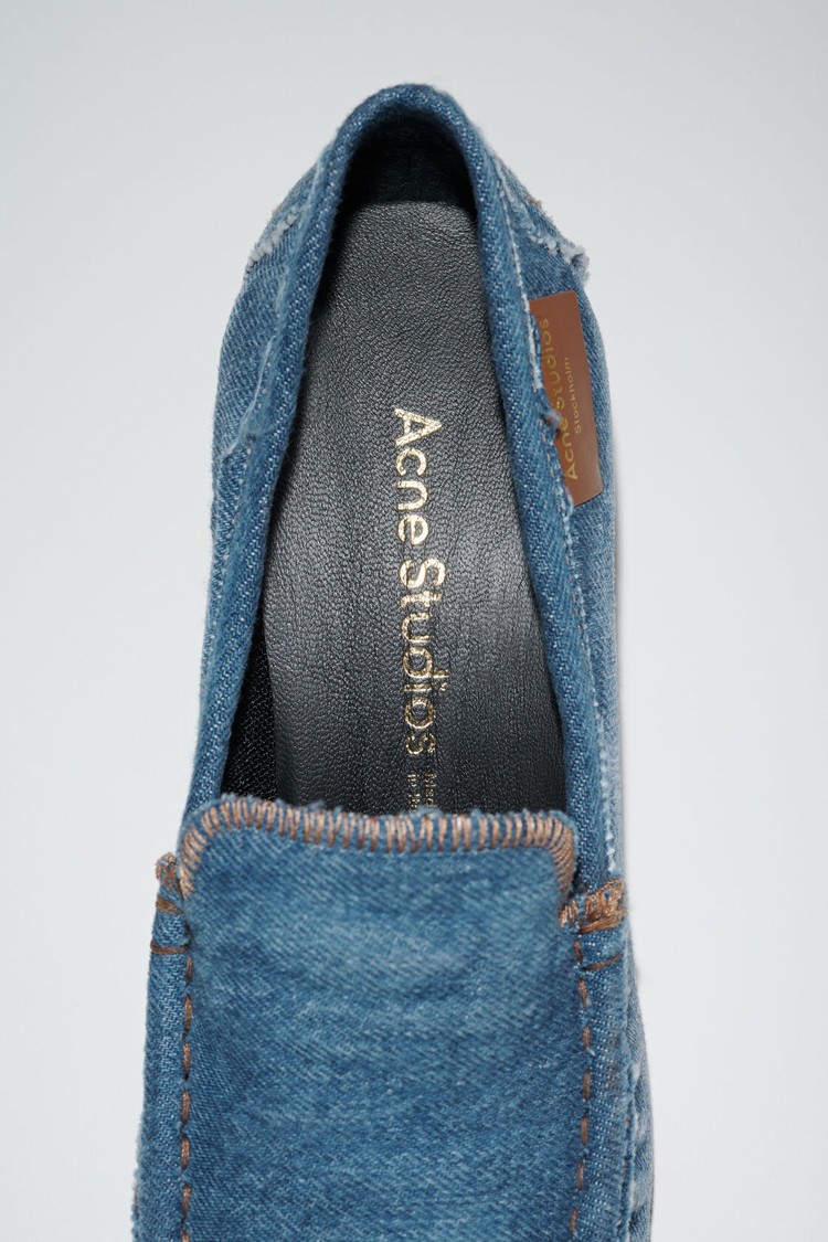 Blue Acne Studios Heeled Denims Women's Loafers | BURT-74610