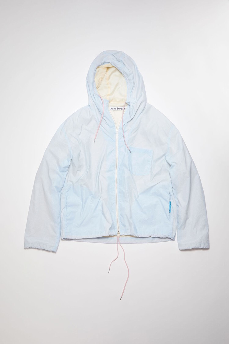 Blue Acne Studios Hooded Men's Jackets | JRVE-80317