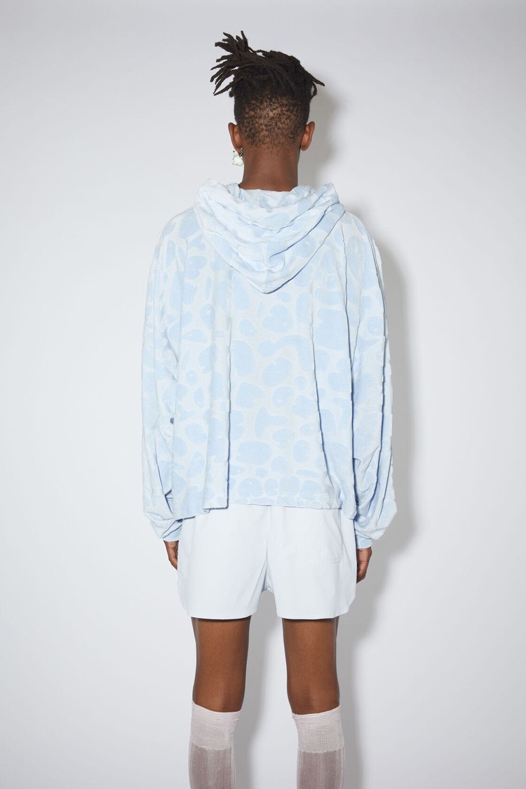 Blue Acne Studios Jacquard Men's Hoodie | CBRQ-96325