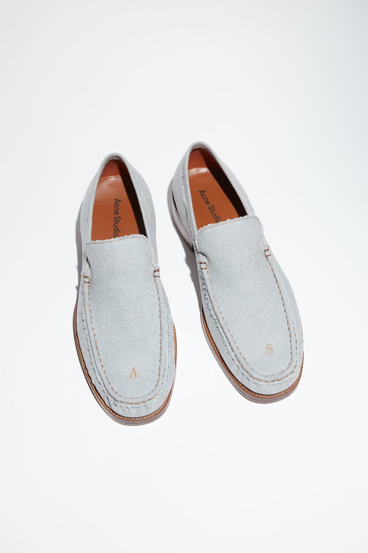 Blue Acne Studios Leathers Men's Loafers | ZILD-16932