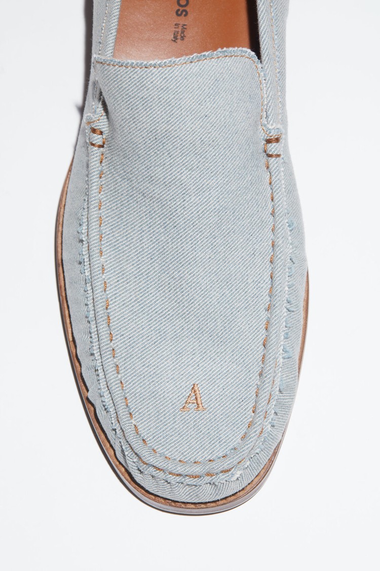 Blue Acne Studios Leathers Men's Loafers | ZILD-16932