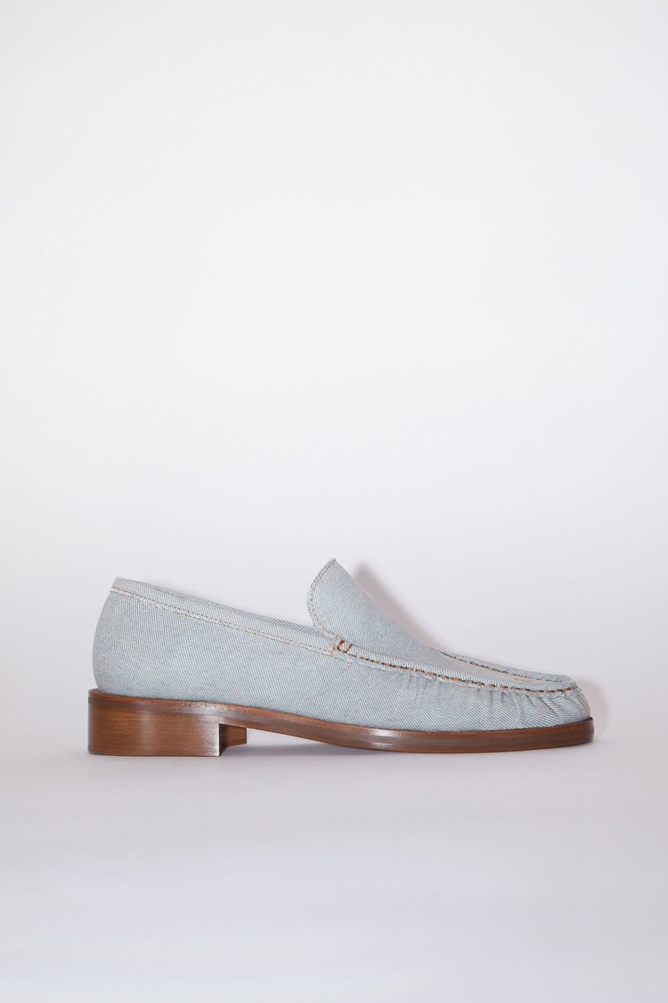 Blue Acne Studios Leathers Men\'s Loafers | ZILD-16932