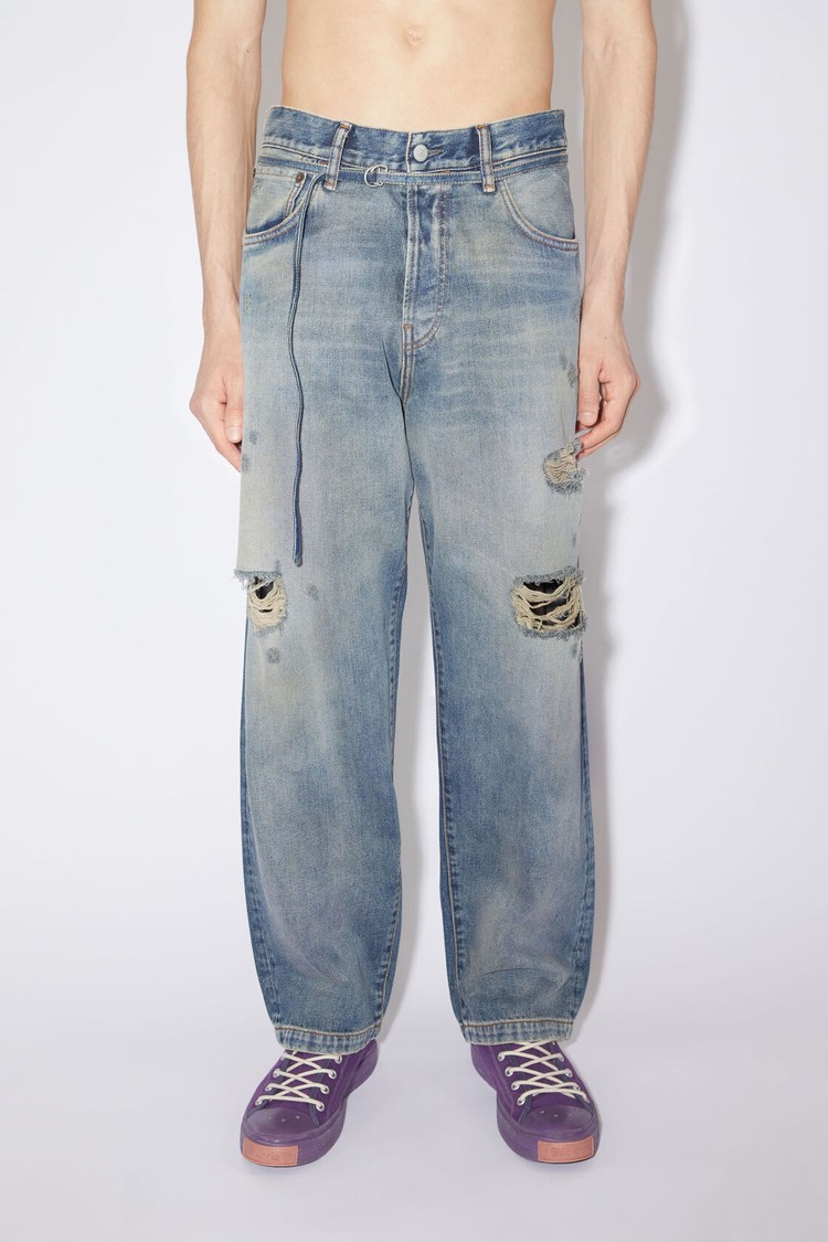 Blue Acne Studios Loose Fit - 1991 Toj Men\'s Jeans | FVCY-03716