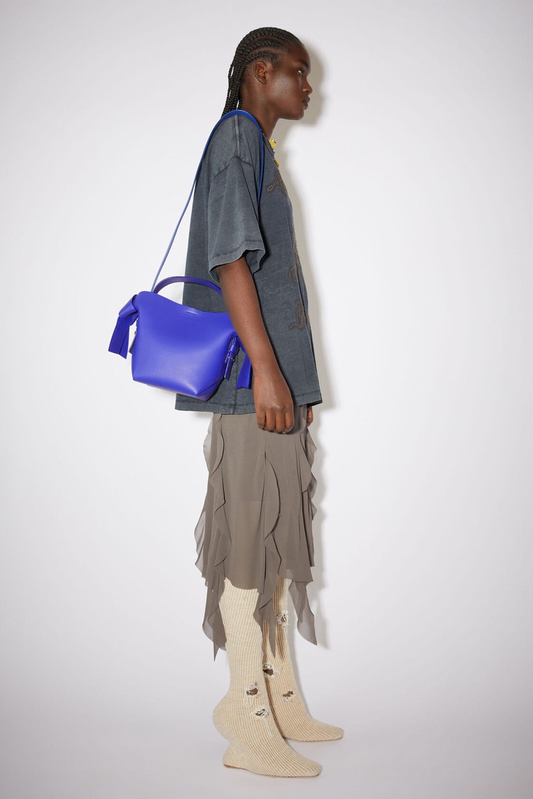 Blue Acne Studios Musubi Mini Shoulder Bag | NPLH-84392